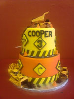 Construction Themed Birthday Cake