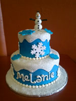 Frozen Themed Birthday Cake