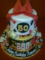 Gambling Themed Birthday Cake