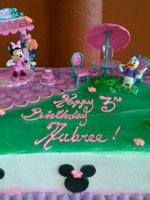 Minnie Mouse Themed Birthday Cake